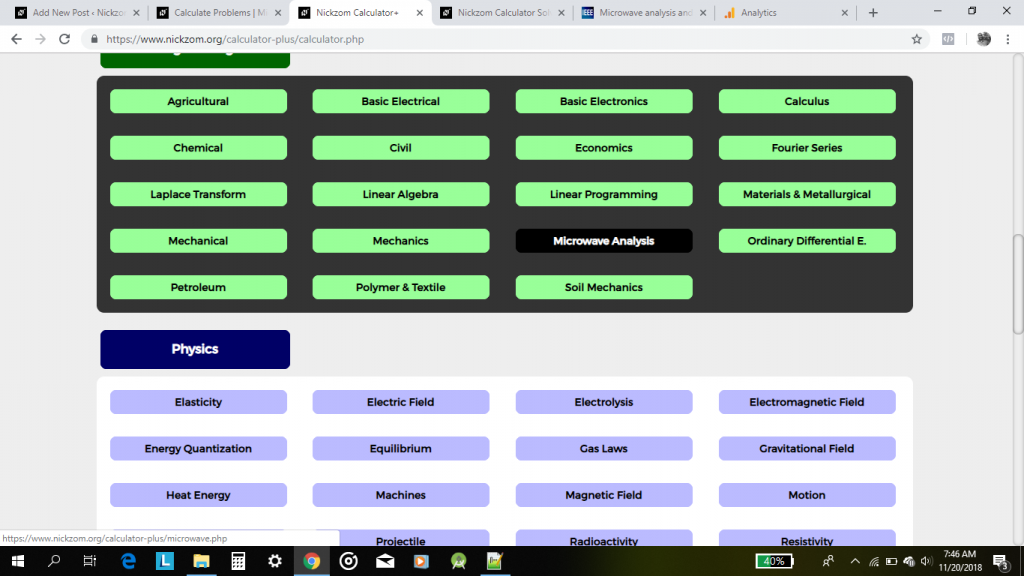 The Calculator Encyclopedia Solves For Input and Output Reflection Coefficients, Power Gains and Mismatch Factors of S Parameters in Microwave Analysis