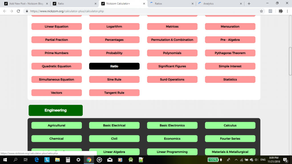 Mathematical Ratios Can Be Solved By Nickzom Calculator - The Calculator Encyclopedia