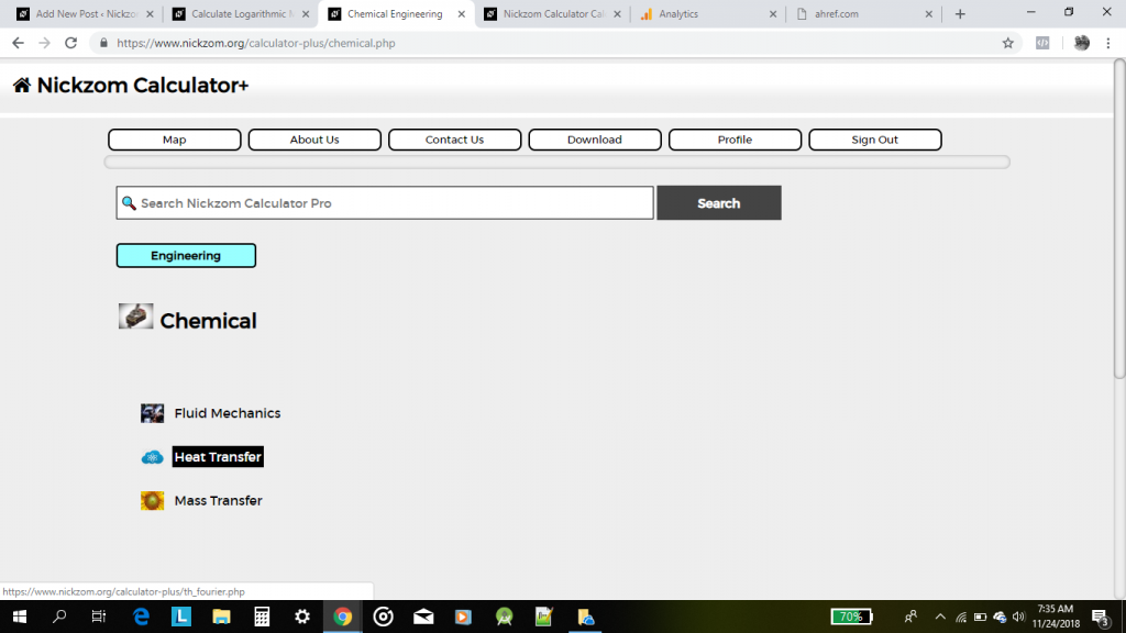 Nickzom Calculator Calculates the Logarithmic Mean Radius in Heat Transfer of Chemical Engineering