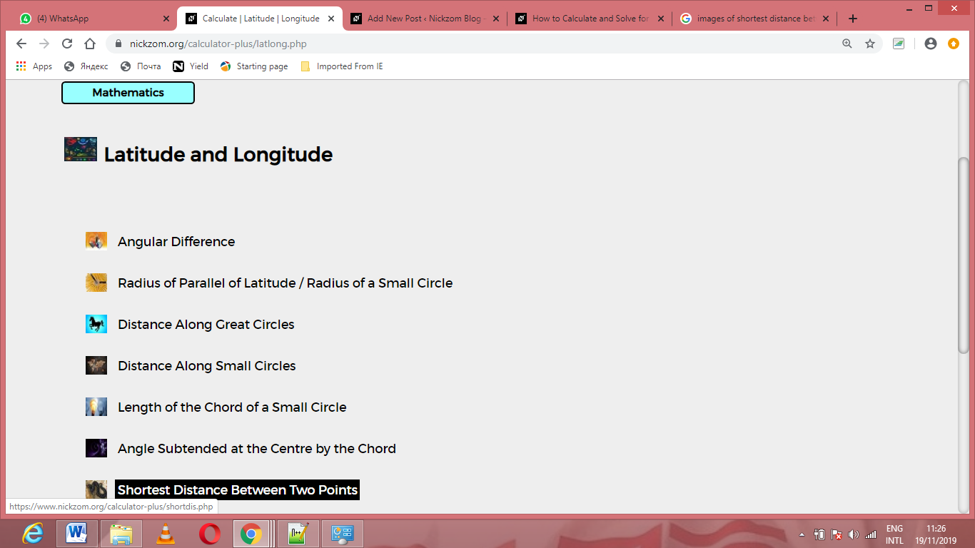 How to Calculate and Solve for Shortest Distance Between Two Points | Latitude and Longitude