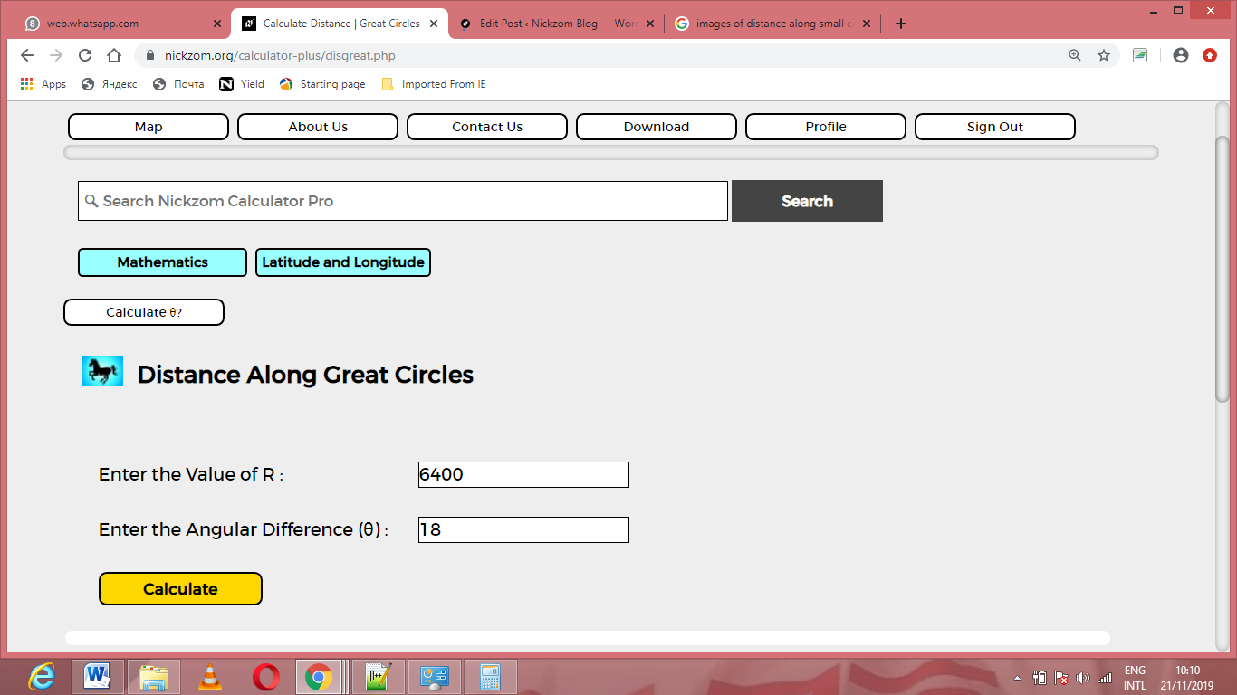 How to Calculate and Solve Distance Along Great Circles | Latitude and Longitude
