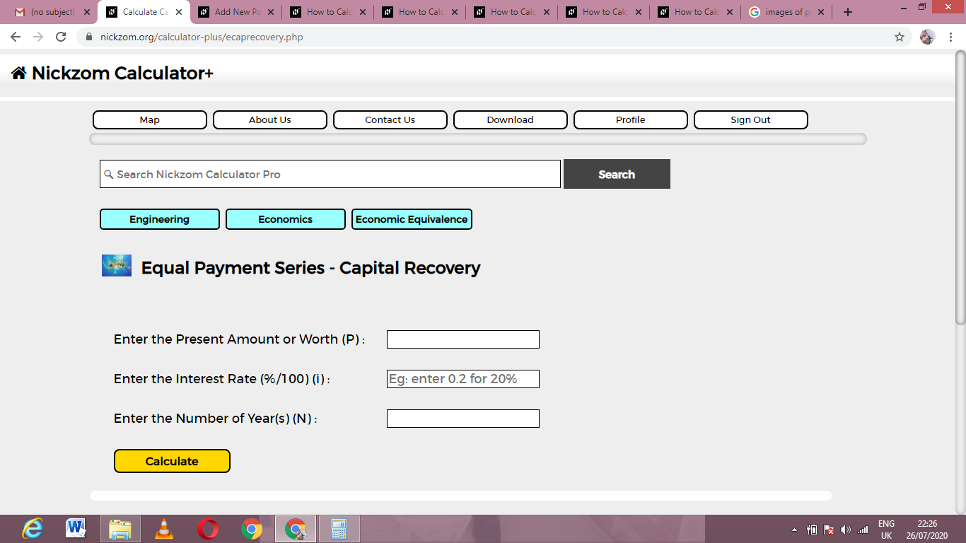 How to Calculate and Solve for capital recovery | Equal Payment Series | Economic Equivalence