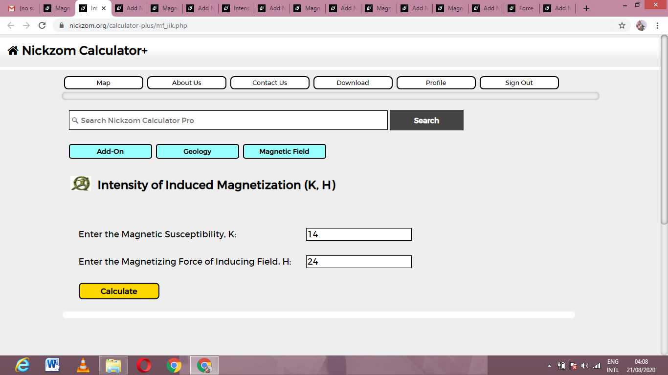 How to Calculate and Solve for Intensity of Induced Magnetization (K, H) | Magnetic Field