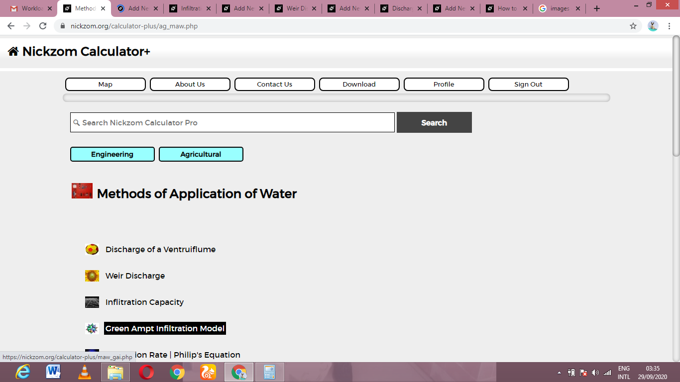 How to Calculate and Solve for Green Ampt Infiltration Model | Methods of Application of Water