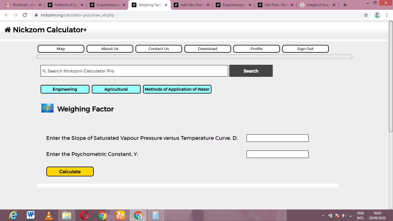How to Calculate and Solve for Weighing Factor | Methods of Application of Water