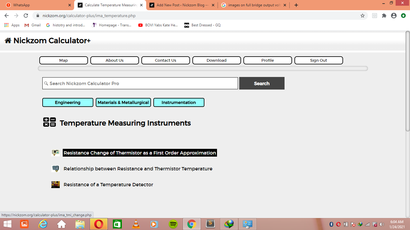 How to Calculate and Solve for Resistance Change of Thermistor as a First Order Approximation | Temperature Measuring Instruments