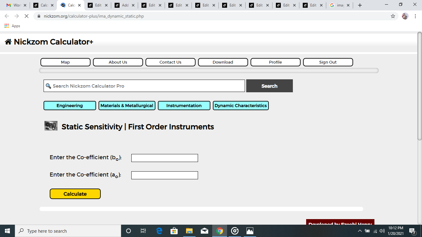 How to Calculate and Solve for Static Sensitivity | First Order Instruments | Dynamic Characteristics of Instruments