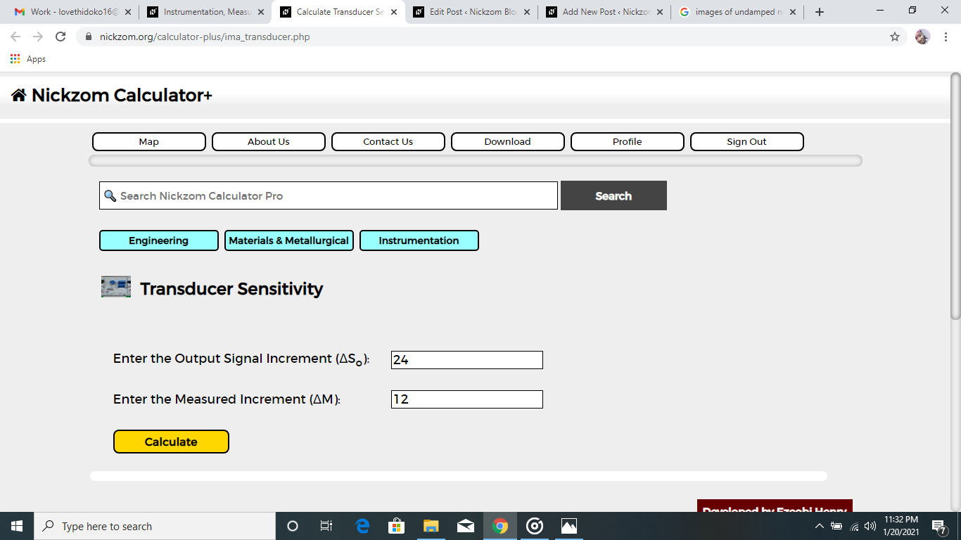 How to Calculate and Solve for Transducer Sensitivity | Instrumentation
