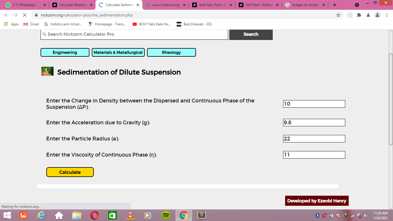 How to Calculate and Solve for Sedimentation of Dilute Suspension | Rheology