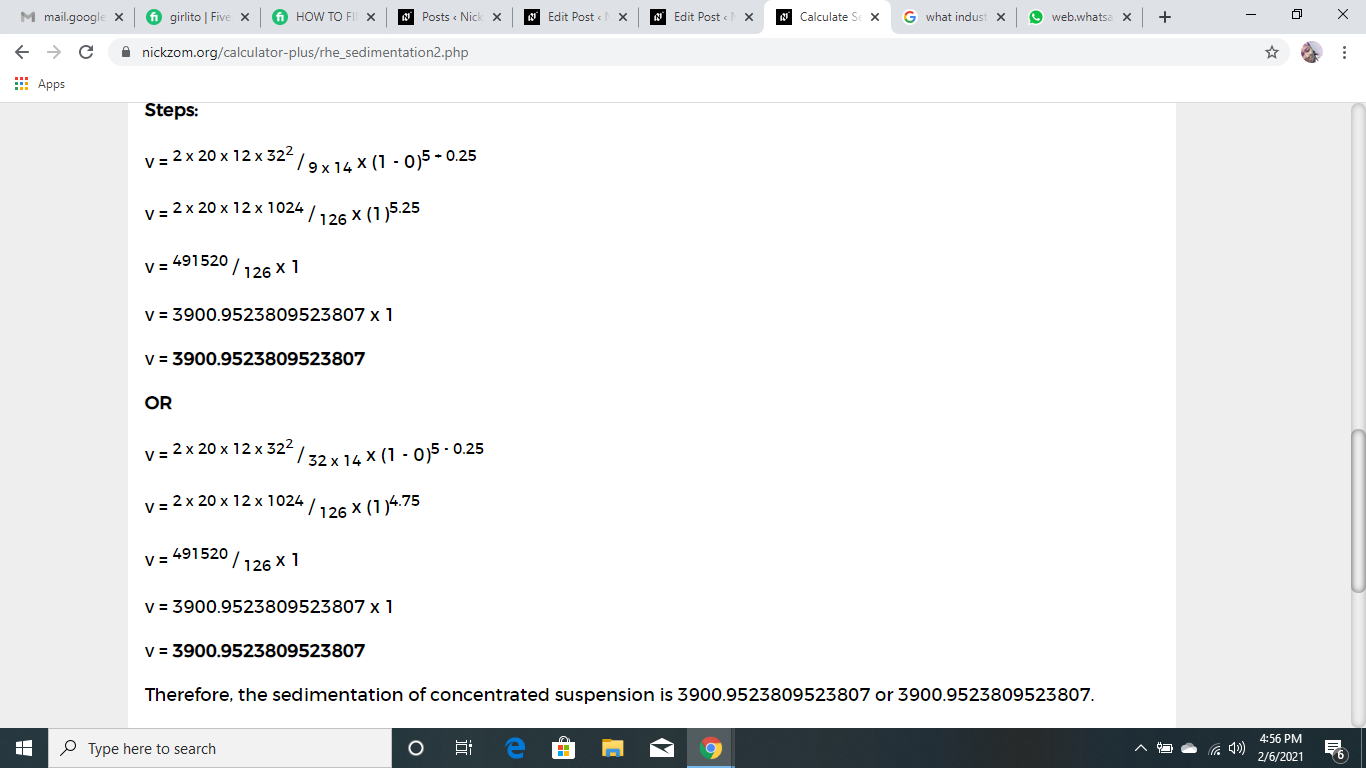 How to Calculate and Solve for Sedimentation of Concentrated Suspension | Rheology