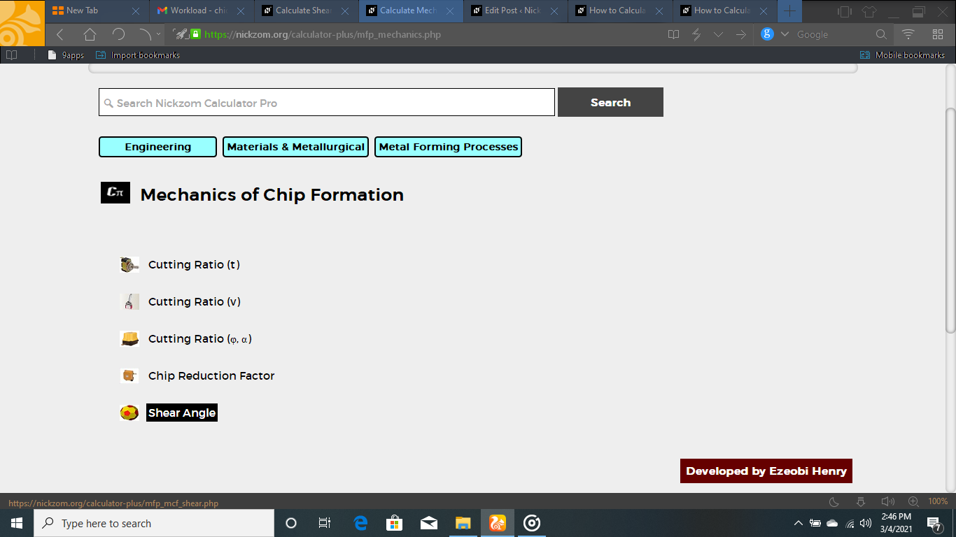 How to Calculate and Solve for Shear Angle | Mechanics of Chip Formation