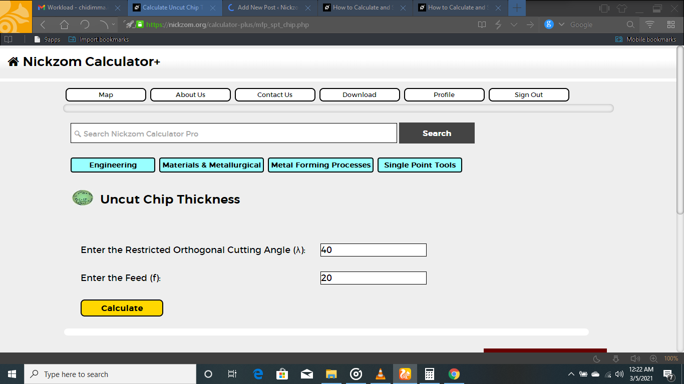 How to Calculate and Solve for Uncut Chips Thickness | Single Point Tools