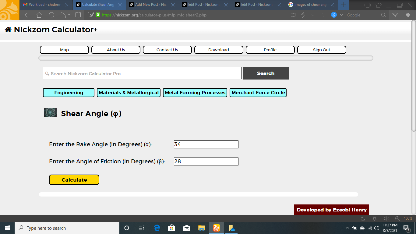 How to Calculate and Solve for Shear Angle | Merchant Force Circle