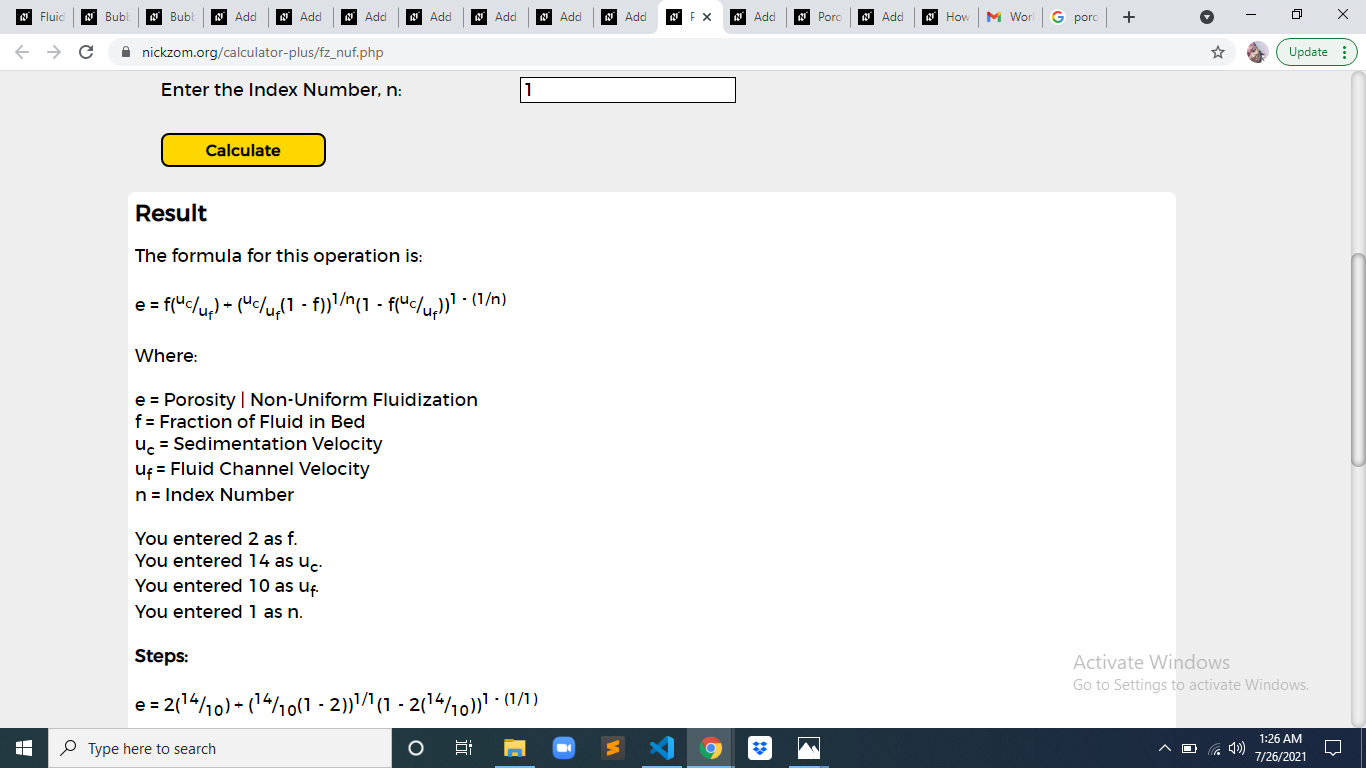 How to Calculate and Solve for Porosity | Non-Uniform Fluidization