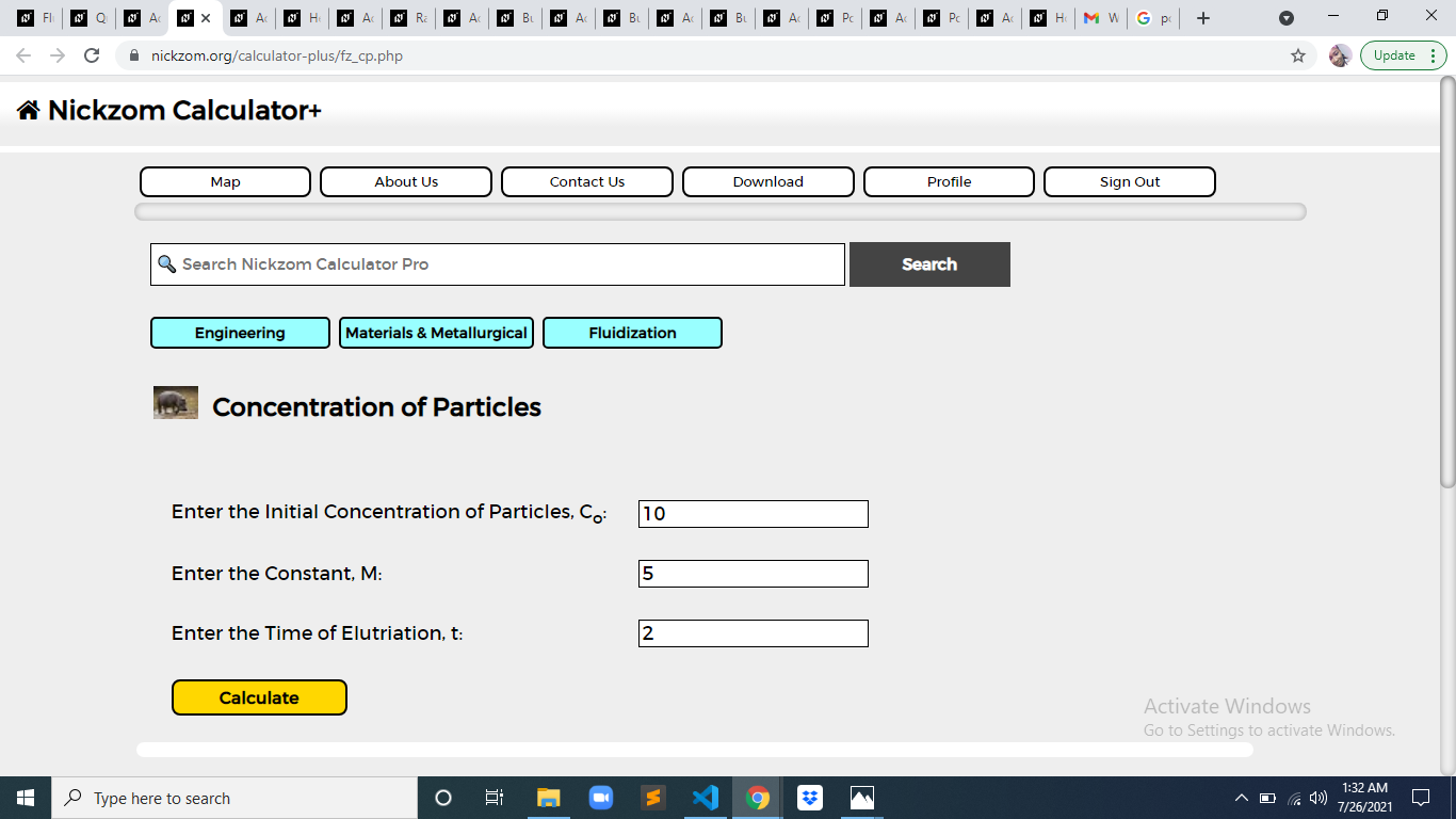 How to Calculate and Solve for Concentration of Particles | Fluidization