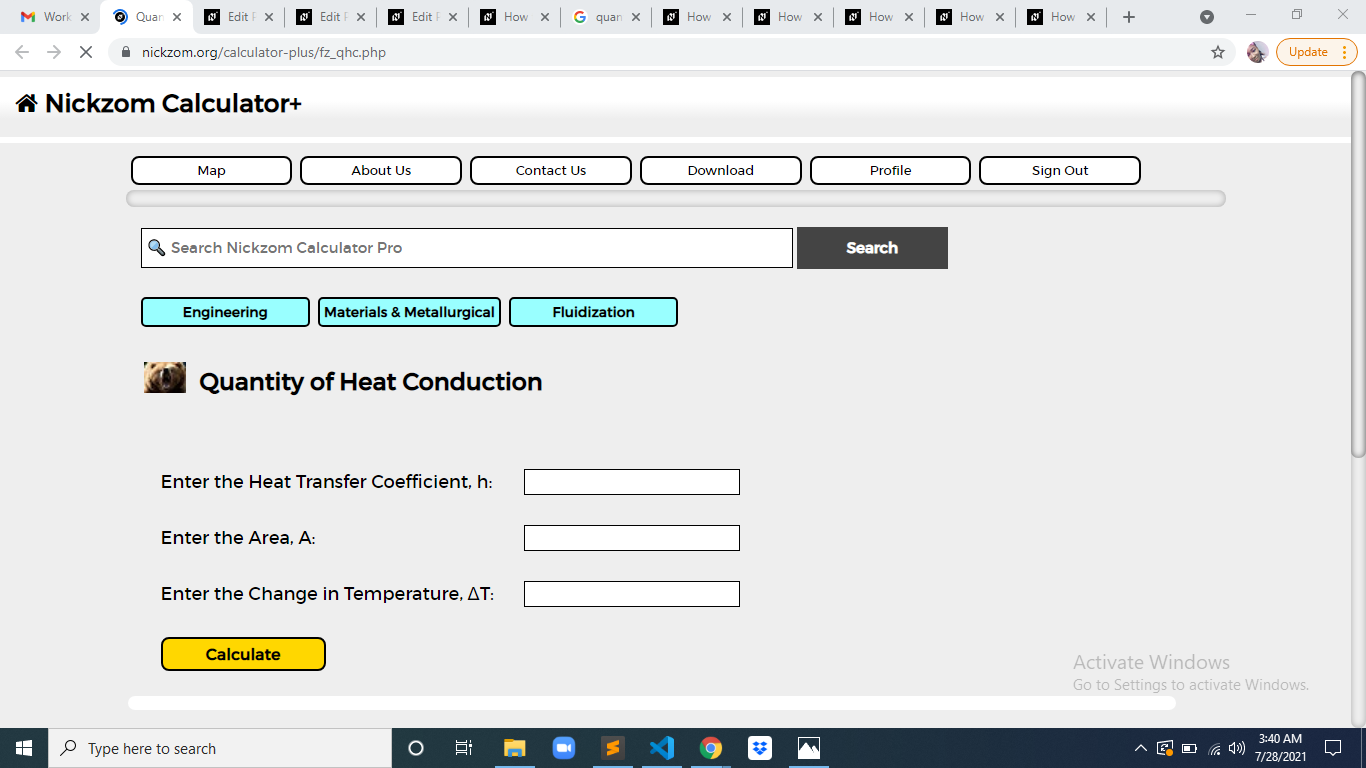 How to Calculate and Solve for Quantity of Heat Conduction | Fluidization