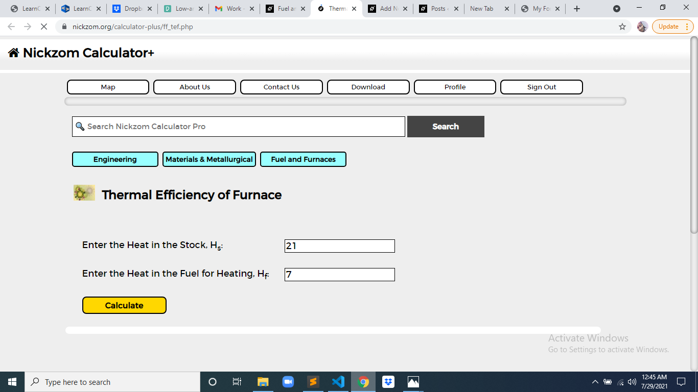 How to Calculate and Solve for Thermal Efficiency of Furnace | Fuel and Furnaces