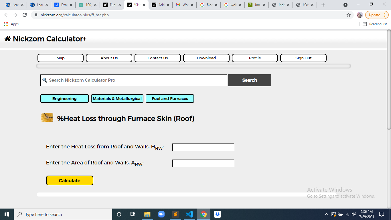 How to Calculate and Solve for %Heat Loss through Furnace Skin | Fuel and Furnaces
