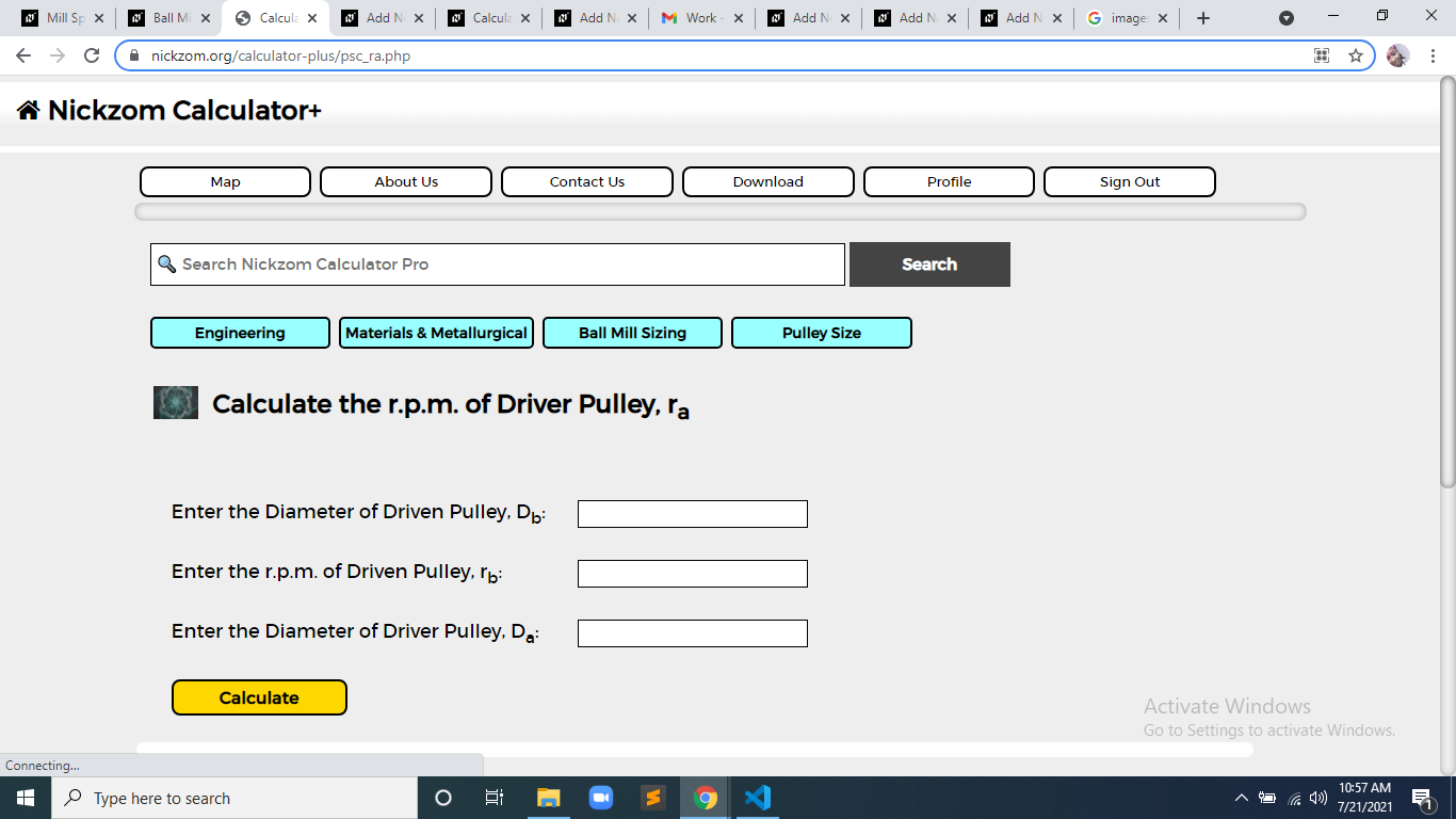 How to Calculate and Solve for r.p.m of Driver Pulley | Pulley Size Calculations