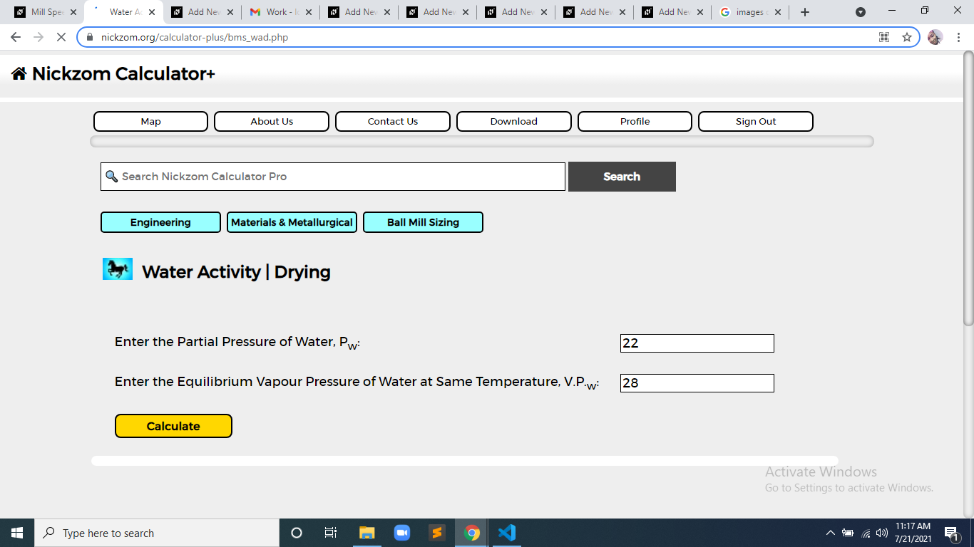 How to Calculate and Solve for Water Activity | Ball Mill Sizing