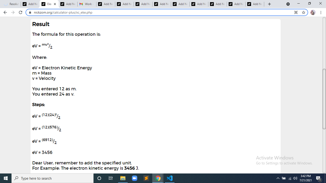How to Calculate and Solve for Electron Kinetic Energy | X-Ray Crystallography