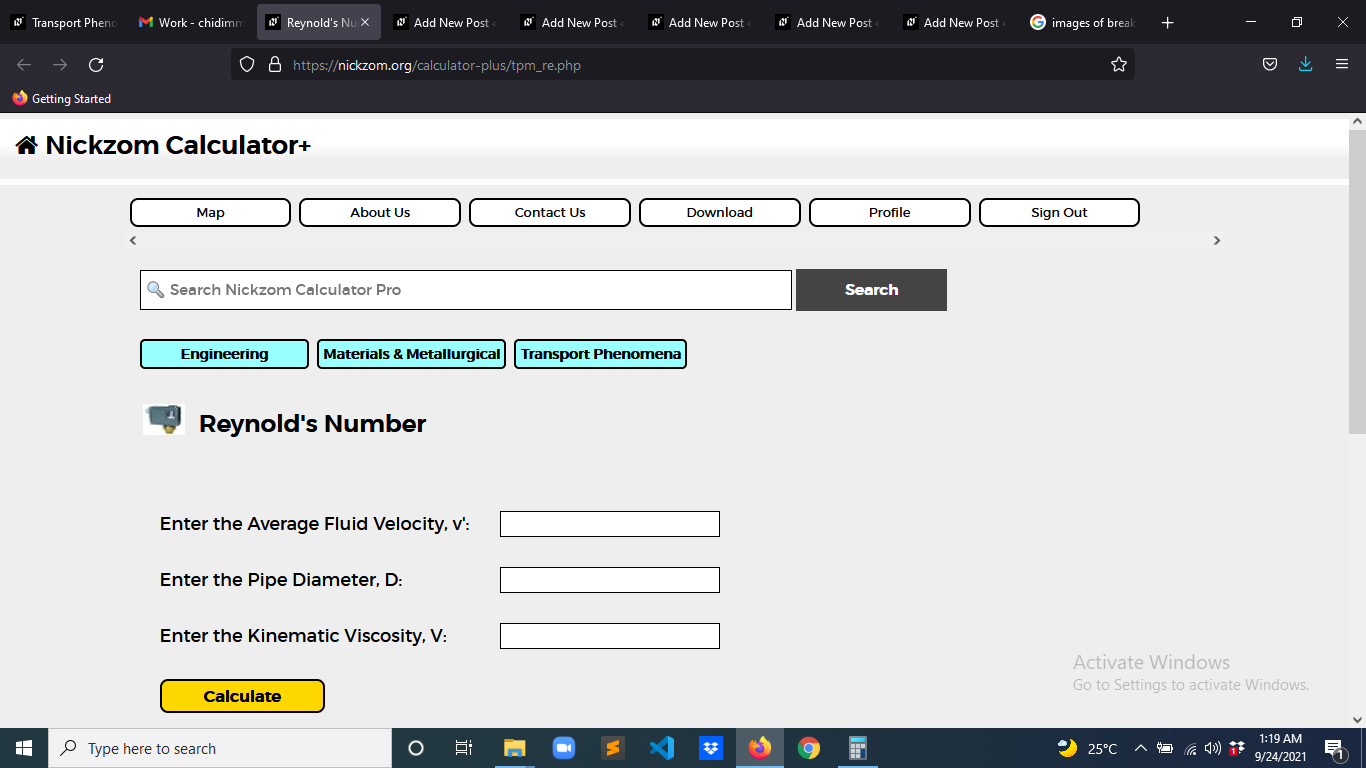 How to Calculate and Solve for Reynold's Number | Transport Phenomena