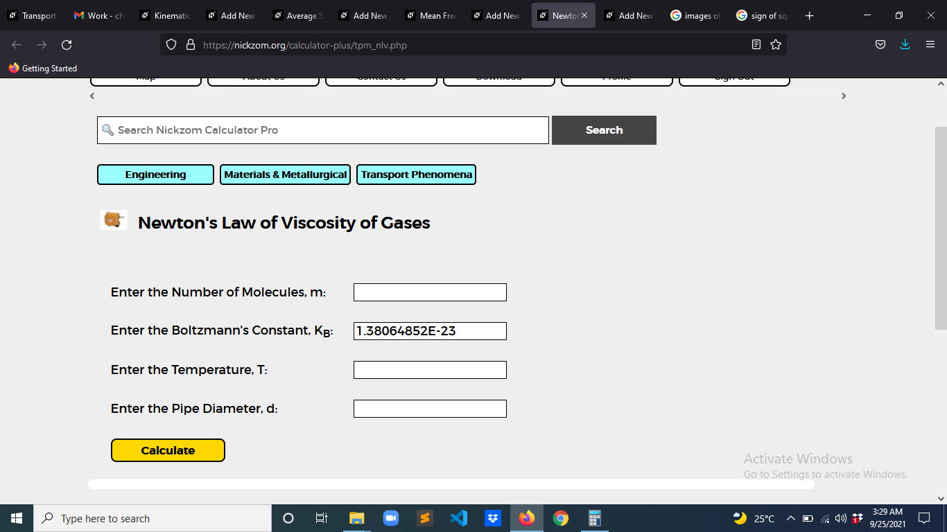 How to Calculate and Solve for Newton's Laws of Viscosity of Gases | Transport Phenomena