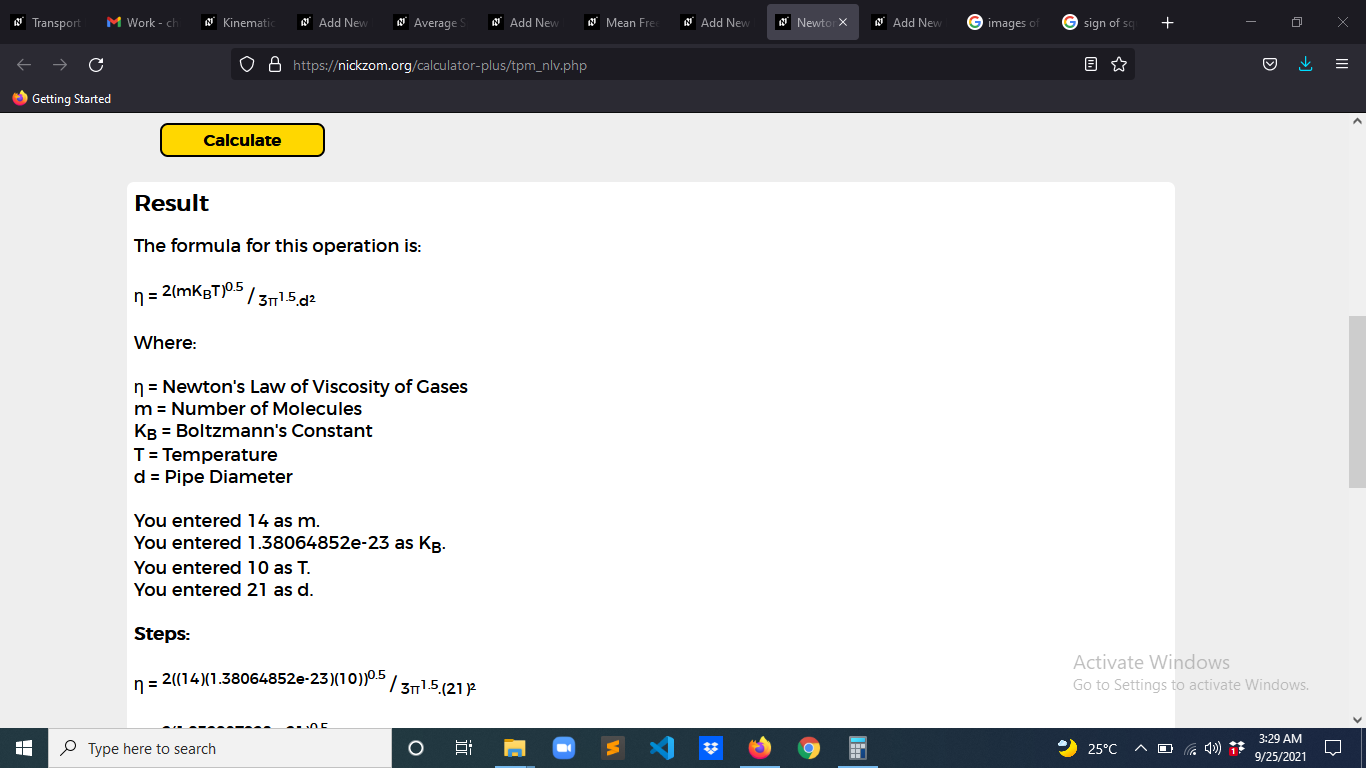 How to Calculate and Solve for Newton's Laws of Viscosity of Gases | Transport Phenomena