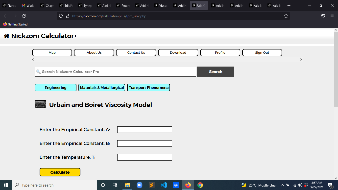 How to Calculate and Solve for Urbain and Boiret Viscosity Model | Transport Phenomena