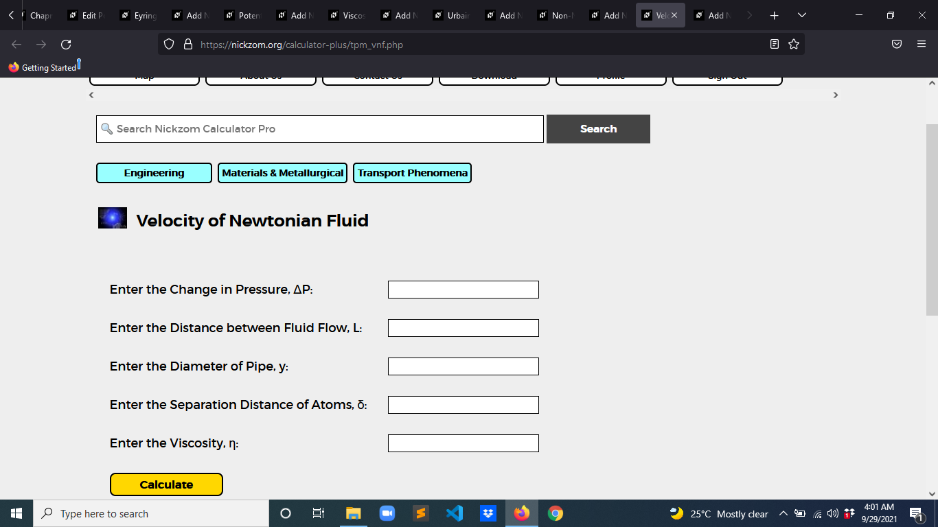 How to Calculate and Solve for Velocity of Newtonian Fluid | Transport Phenomena