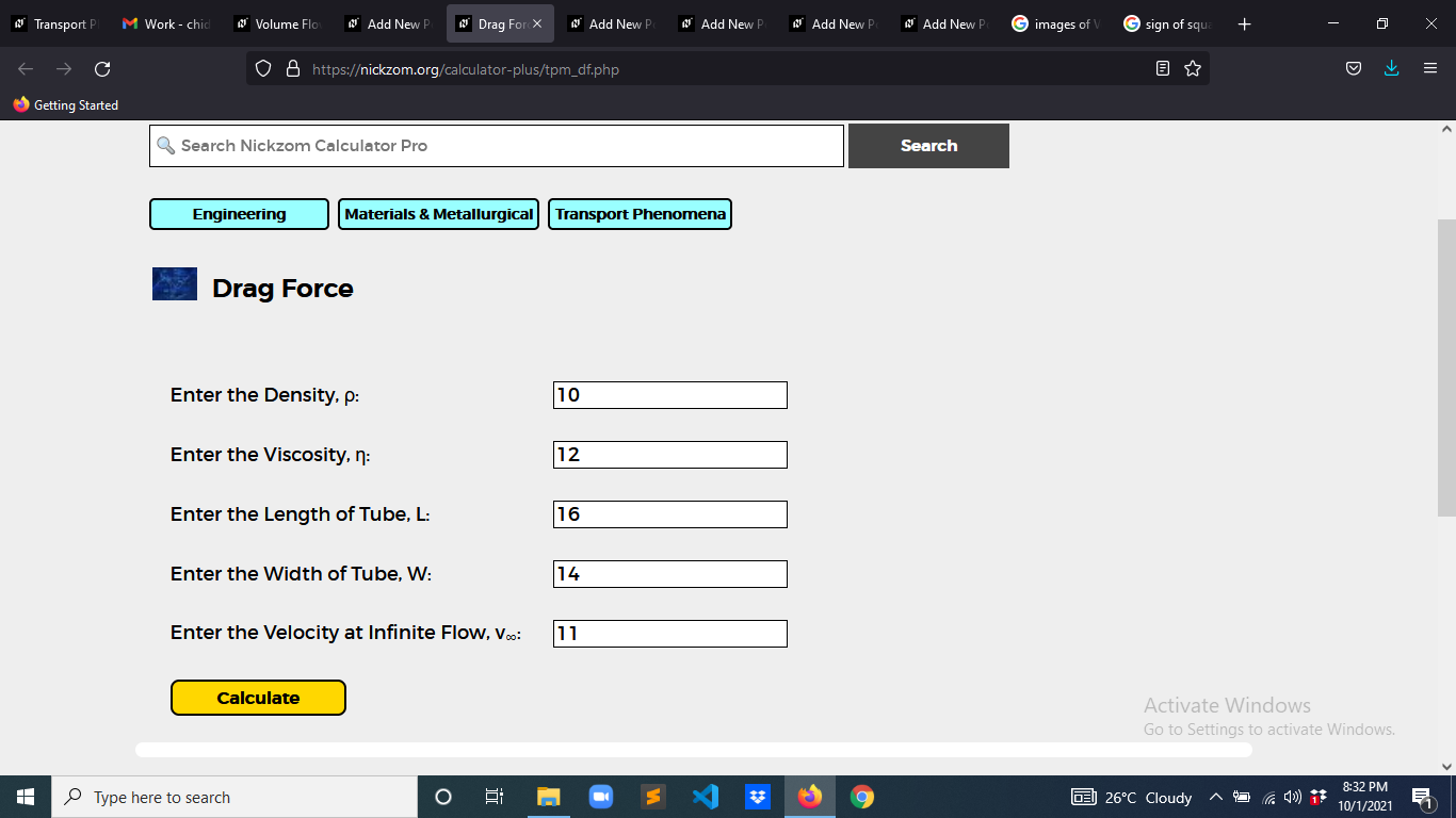 How to Calculate and Solve for Drag Force | Transport Phenomena