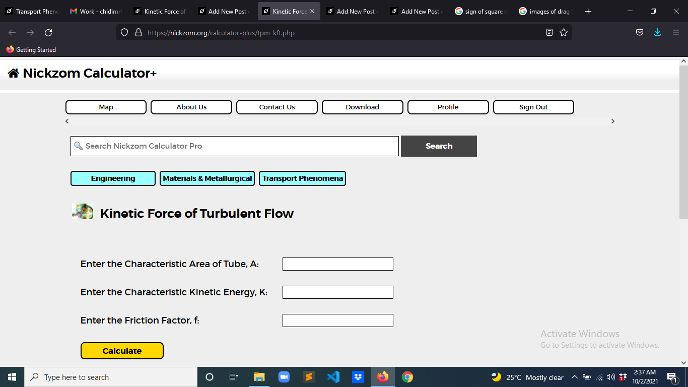 How to Calculate and Solve for Kinetic Force of Turbulent Flow | Transport Phenomena