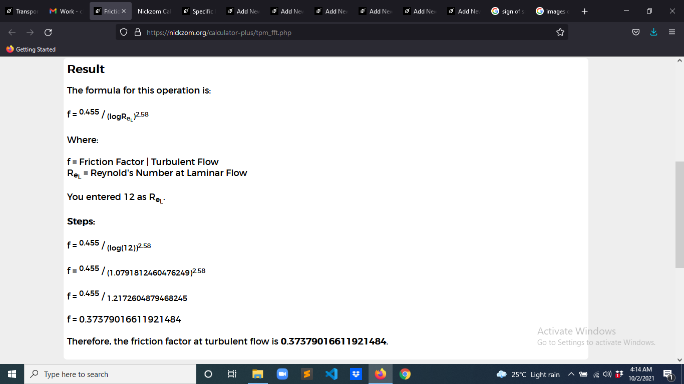 How to Calculate and Solve for Friction Factor | Turbulent Flow | Transport Phenomena