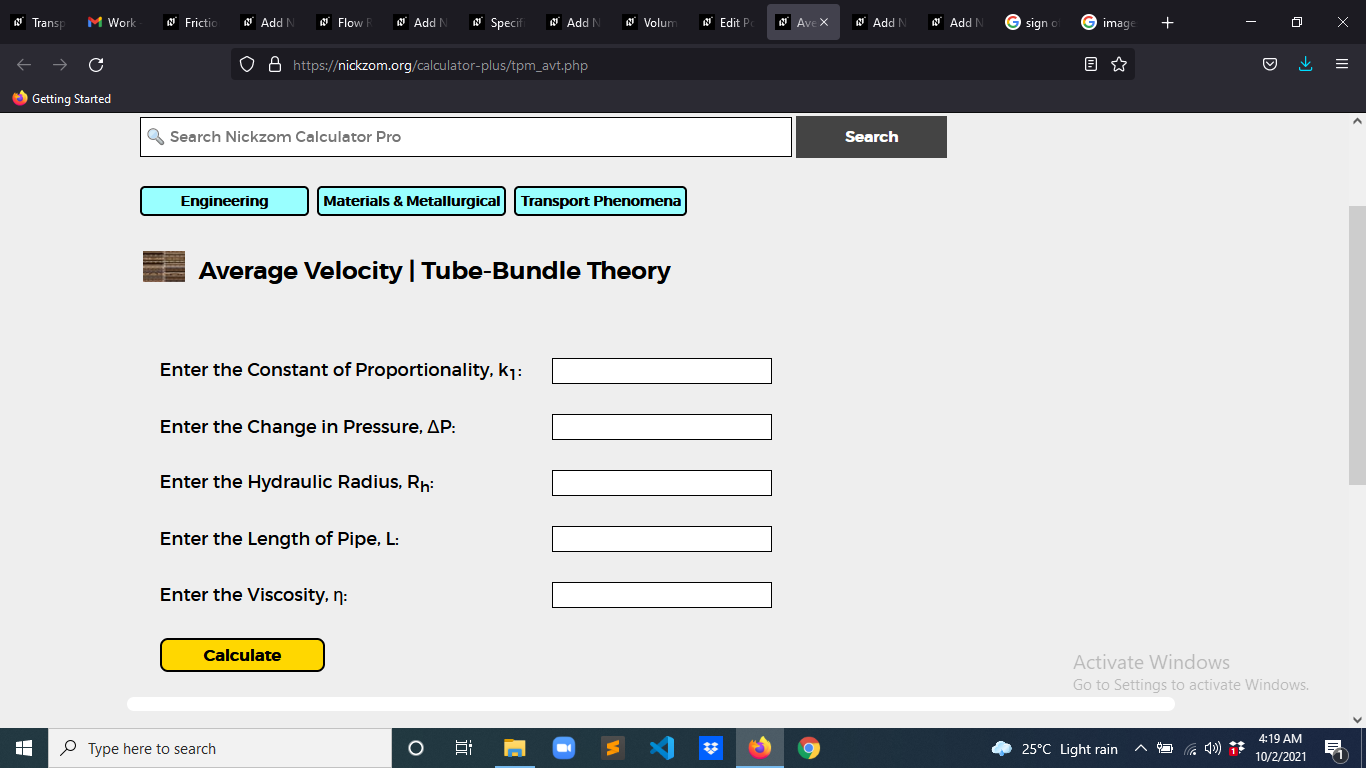 How to Calculate and Solve for Average Velocity | Tube-Bundle Theory | Transport Phenomena