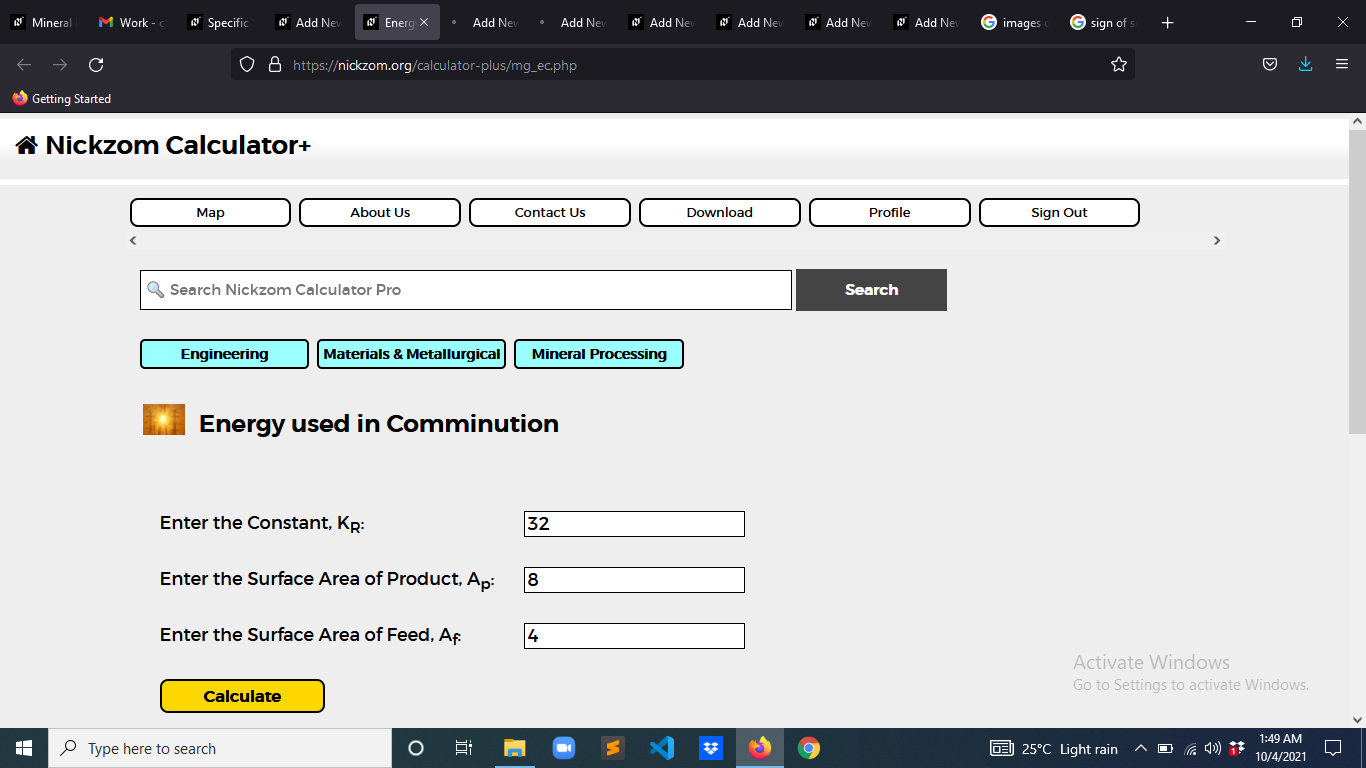 How to Calculate and Solve for Energy Used in Comminution | Mineral Processing