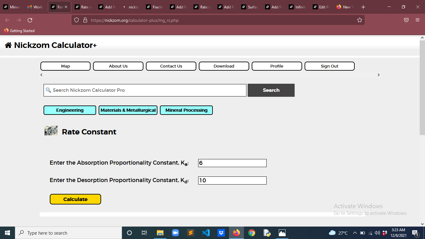 How to Calculate and Solve for Rate Constant | Mineral Processing