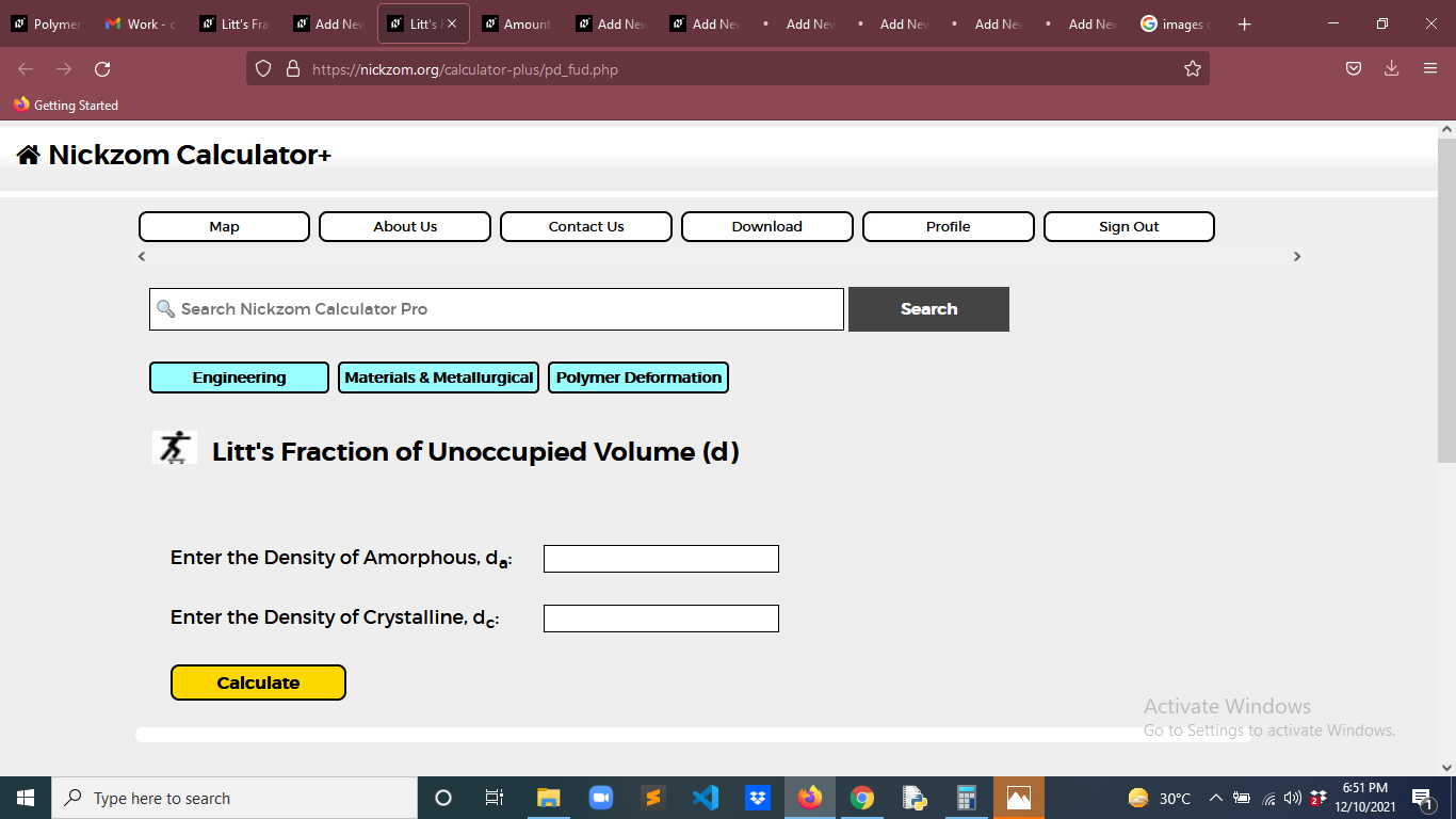 How to Calculate and Solve for Litt's Fraction of Unoccupied Volume | Polymer Deformation