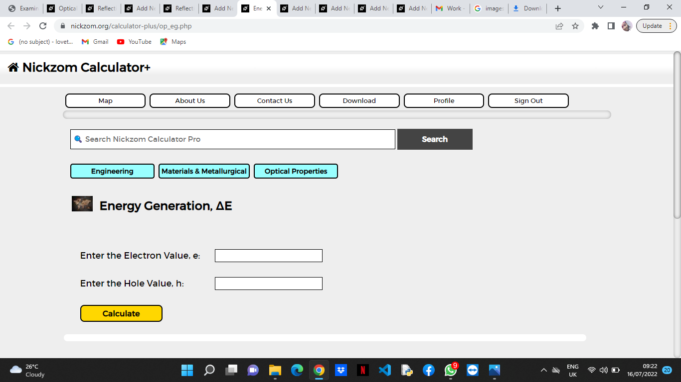 How to Calculate and Solve for Energy Generation | Optical Properties