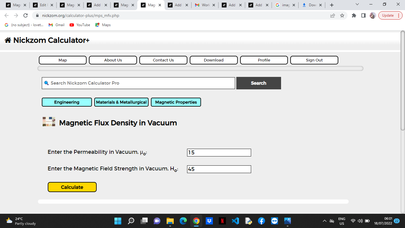 How to Calculate and Solve for Magnetic Flux Density in Vaccum | Magnetic Properties