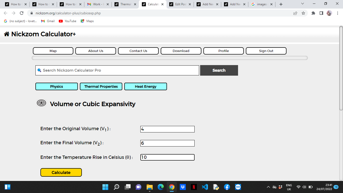 How to Calculate and Solve for Volume or Cubic Expansivity | Thermal Properties