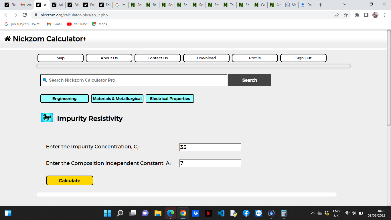 How to Calculate and Solve for Impurity Resistivity | Electrical Properties