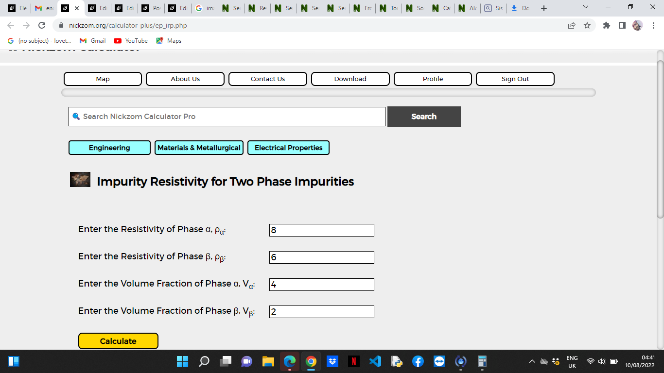 How to Calculate and Solve for Impurity Resistivity for Two phase Impurities | Electrical Properties