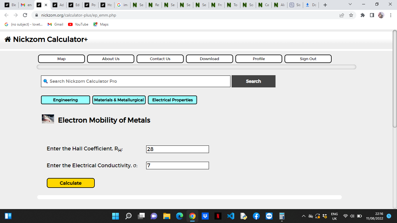 How to Calculate and Solve for Electron Mobility of Metal | Electrical Properties