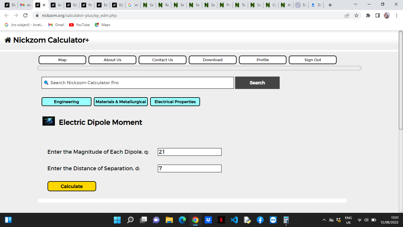 How to Calculate and Solve for Electric Dipole Moment | Electrical Properties