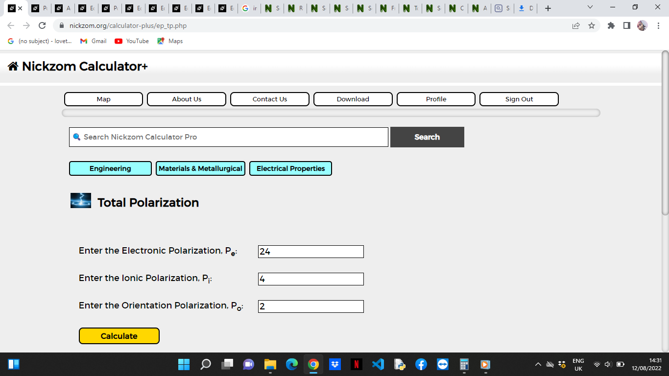 How to Calculate and Solve for Total Polarization | Electrical Properties