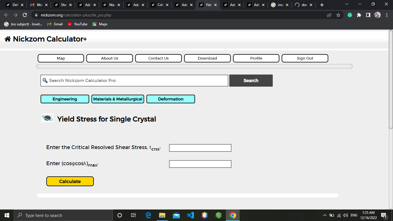 How to Calculate and Solve for Yield Stress for Single Crystal | Deformation