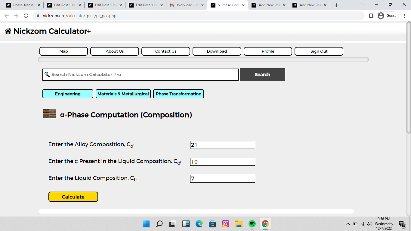 How to Calculate and Solve for α-Phase Computation (Composition) | Phase Transformation