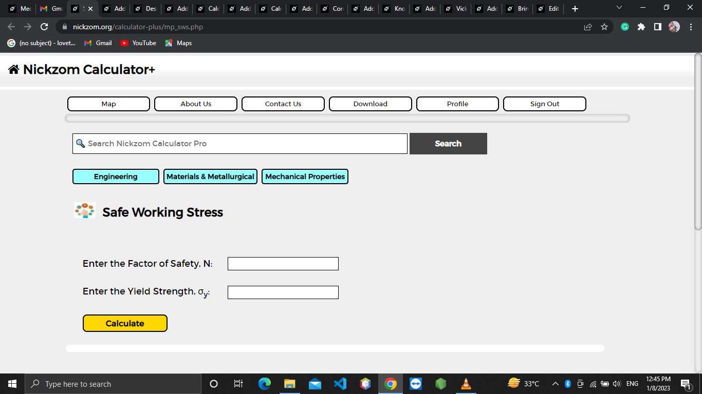 How to Calculate and Solve for Safe Working Stress | Mechanical Properties