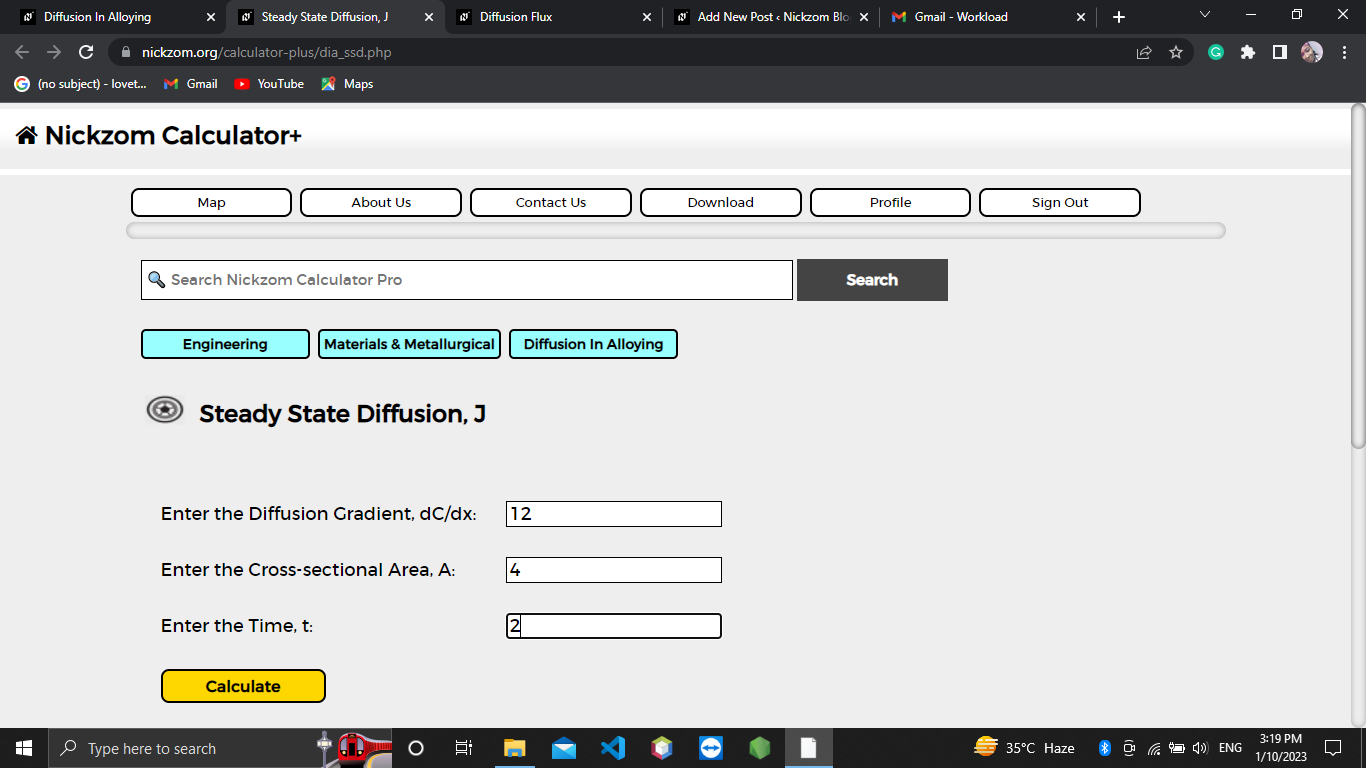 How to Calculate and Solve for Steady State Diffusion | Diffusion in Alloying