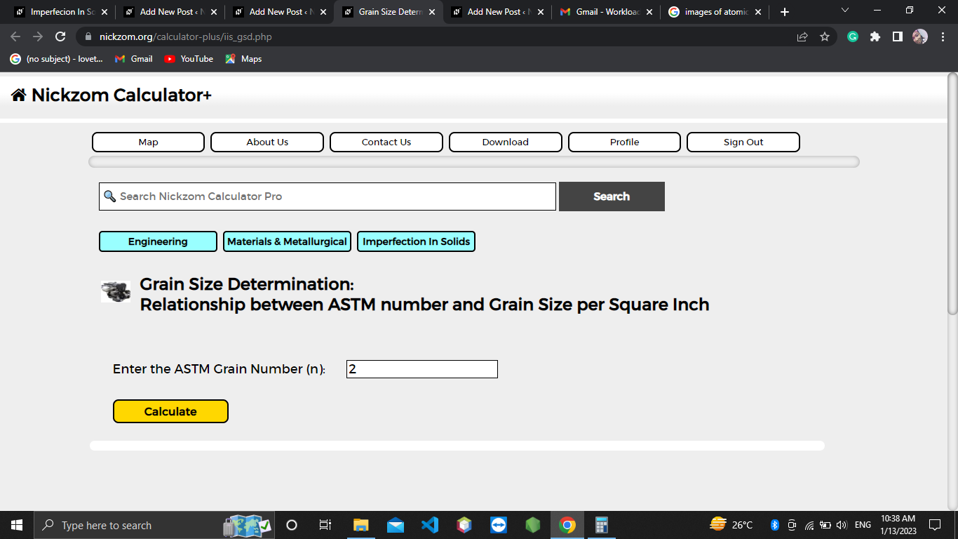 How to Calculate and Solve for Grain Size Determination: Relationship between ASTM number and Grains per Square Inch | Imperfection in Solids